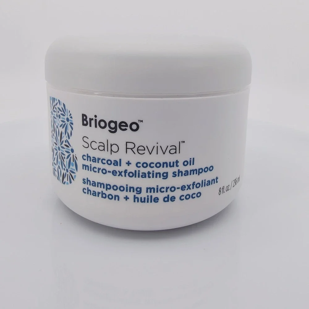 Briogeo Scalp Revival Charcoal + Coconut Oil Micro-Exfoliating Shampoo 8oz Jar